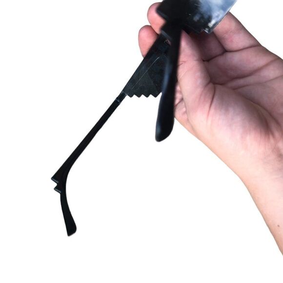 Funny 8 Bit Cartoon Glasses Black - Picture 8 of 13